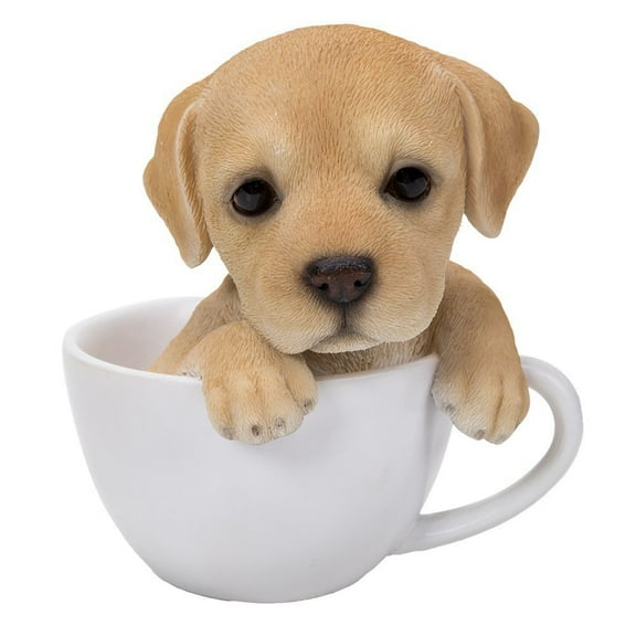 Pacific Giftware Adorable Teacup Pet Pals Puppy Collectible Figurine 5.75 Inches (Labrador)