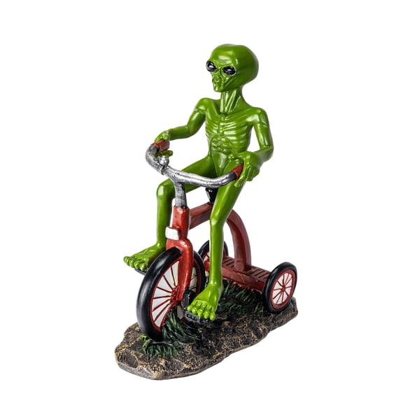 Pacific Giftware Alien Riding Tricycle Figurine, Alien Go Home Theme