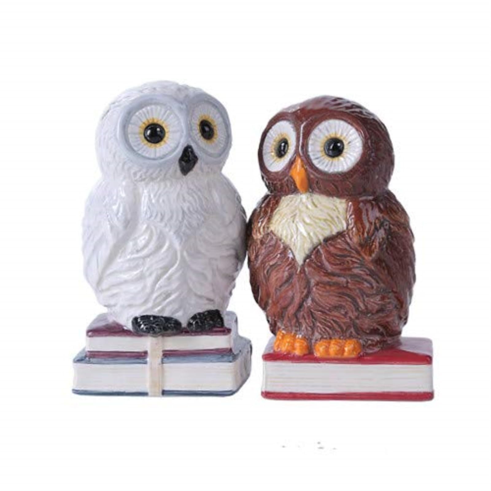 Pacific Giftware Book Owls Hedwig Magnetic Salt and Pepper Shaker Kitchen Set 4.75 inches Tabletop Kitchen Decor