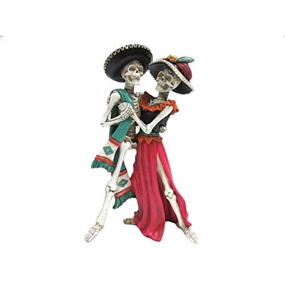 Pacific Giftware Day of The Dead Celebration Skeleton Couple Dancing Figurine 12 inch