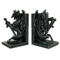 thumbnail image 1 of Pacific Giftware Dragon with Sword Bookends Figurine Handpainted Resin, 1 of 2