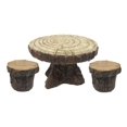 thumbnail image 1 of Pacific Giftware Enchanted Garden Tree Stump Table and Chairs Set Mini Fairy Garden Decorative Accessory 3pc Set, 1 of 2