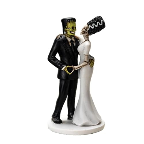 Pacific Giftware Eternal Love Frankenstein and Bride Figurine Wedding or Anniversary Collectible Figurine Classic Monster Romance in Resin