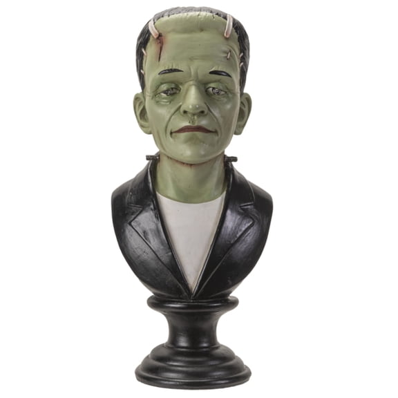 Pacific Giftware Frankenstein Bust and LED Eyes, Gothic Collectible Head Figurine with Glowing Features, 6.3 Inches x 7.25 Inches x 13.75 Inches