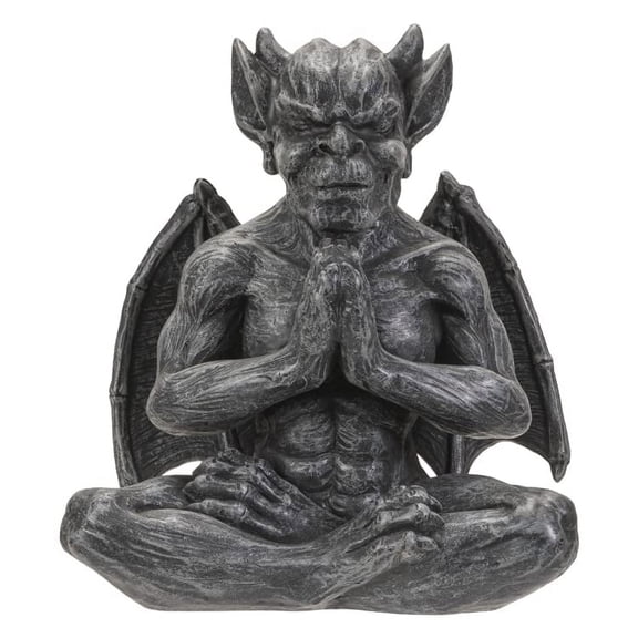 Pacific Giftware Gargoyle Meditation Figurine, 6.1-inch Height, Resin, Table Decoration