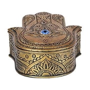 Pacific Giftware Hamsa Golden Box Home Decor