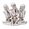 thumbnail image 1 of Pacific Giftware Hear See Speak no Evil Skeleton Resin Figurine, 1 of 9