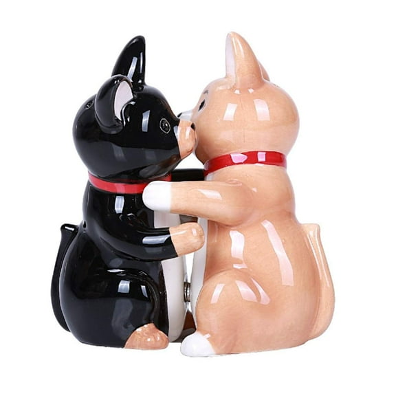Pacific Giftware Hugging Chinhuahua Magnetic Ceramic Salt and Pepper Shakers Set