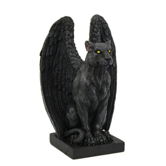 Pacific Giftware Jaguar Winged Gargoyle Collectible Figurine, 6 Inches Tall