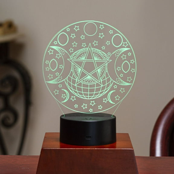 Pacific Giftware LED Light 3D Triple Moon Decorative Sign Home Decor