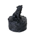 thumbnail image 1 of Pacific Giftware Lone Majestic Wolf Mini Resin Trinket Box 3.15 Inches Tall (Black Wolf), 1 of 2