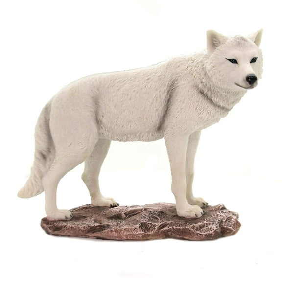 Pacific Giftware Majestic Lone White Wolf Collectible Figurine Statue Home Decor Gift