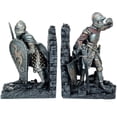 thumbnail image 1 of Pacific Giftware Medieval Knights in Shining Armor Sculptural Decorative Bookends Set 8 Inch Tall, 1 of 1