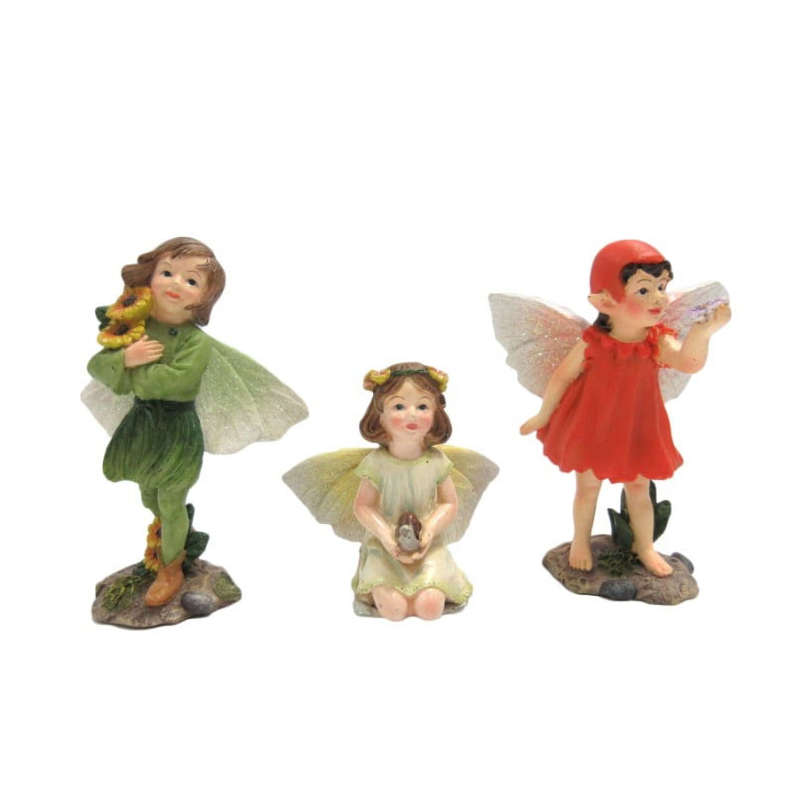 Hand-Painted Miniature Fairy Garden Figurines Set of 3