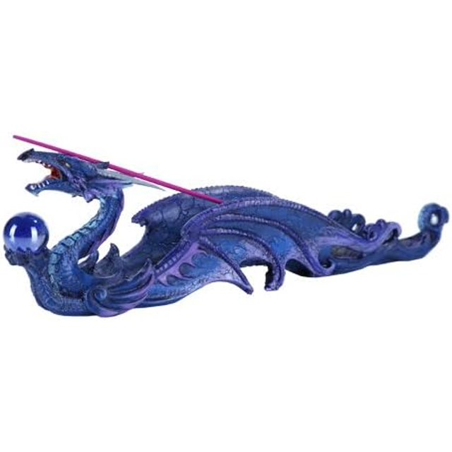 Pacific Giftware Ocean Dragon with Orb Statue Incense Burner