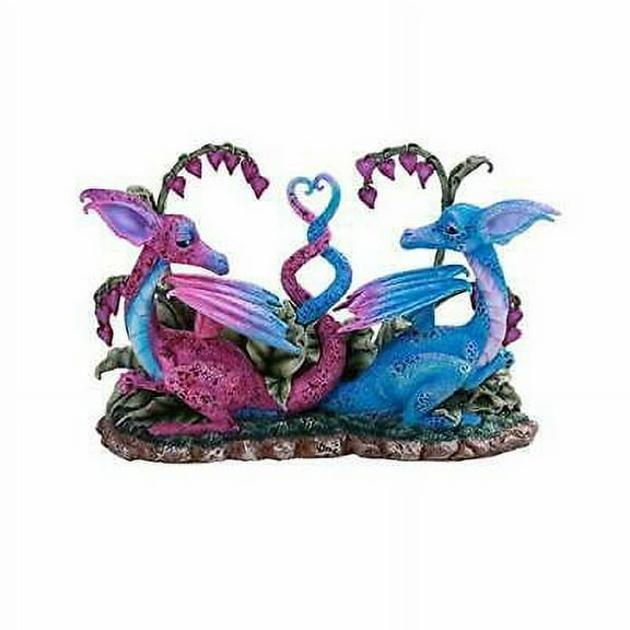 Pacific Giftware PT Lovely Couple Winged Dragons Home Tabletop Decorative Resin