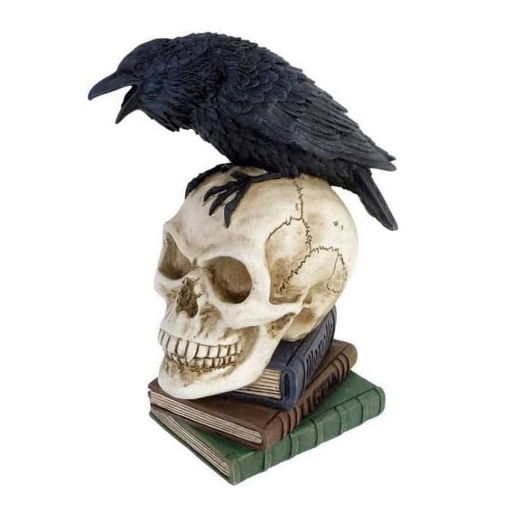 Pacific Giftware Poes Raven Figurine, Multicolor