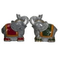 thumbnail image 1 of Pacific Giftware Raja Elephants Ceramic Salt and Pepper Shakers Set, 1 of 6