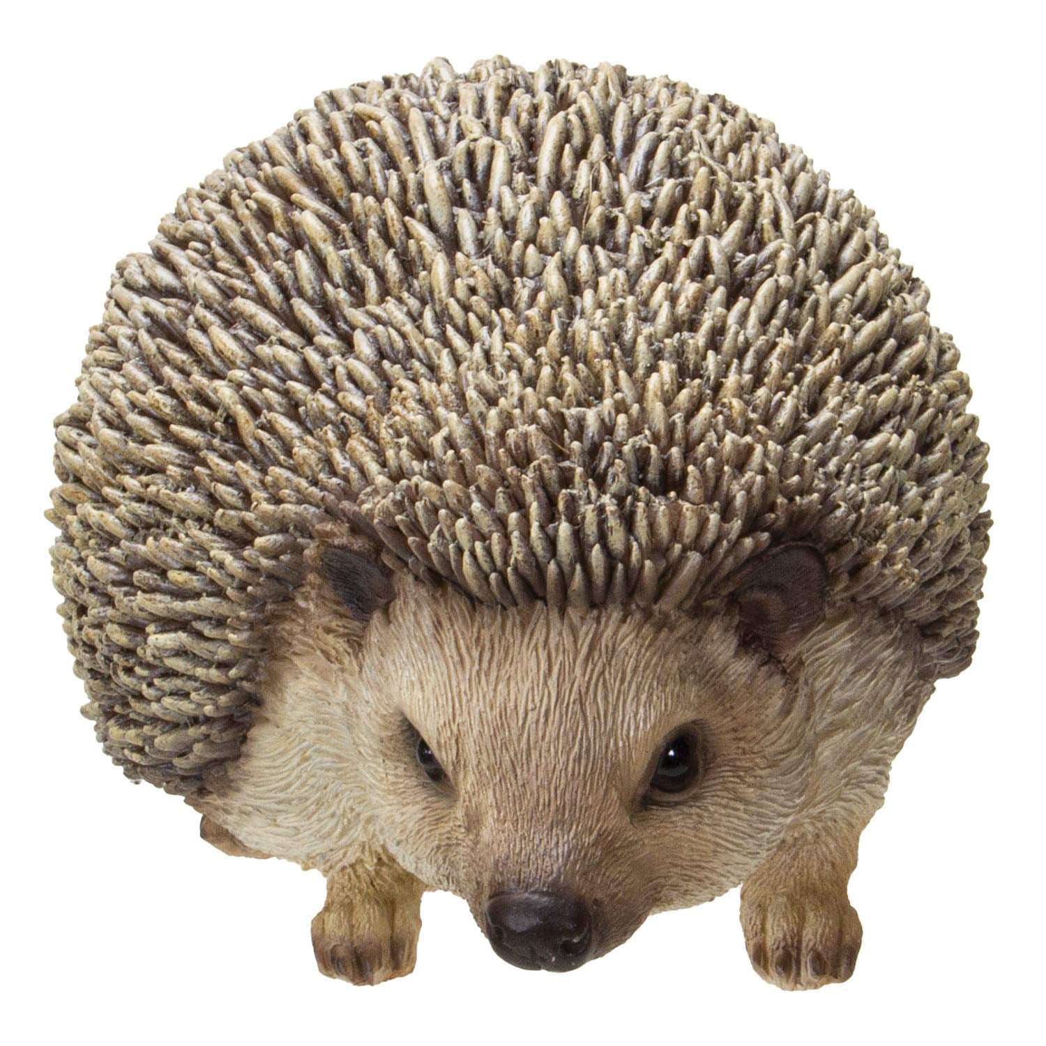 Realistic Brown Resin Hedgehog Figurine Statue