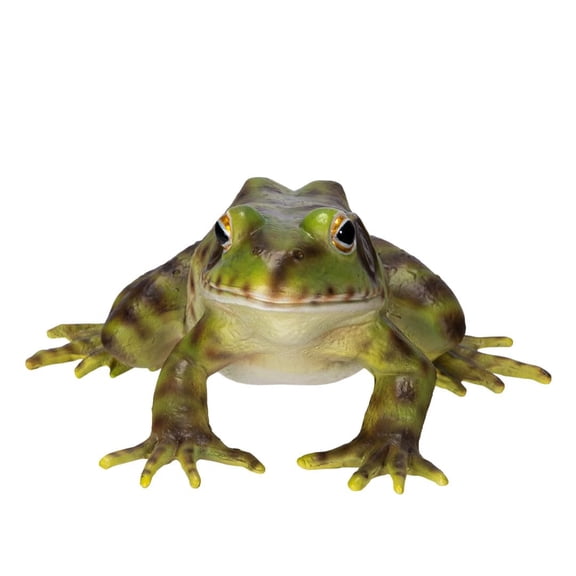 Pacific Giftware Realistic Green Frog Figurine, Hand-Painted Resin Garden Decor Statue, Lifelike Animal Sculpture with Detailed Texture, Indoor Outdoor Home Patio Yard Decor 2.76" H