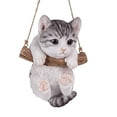 thumbnail image 1 of Pacific Giftware Realistic Kitten Hanging from Branch Rope Hanger Statue, 1 of 2