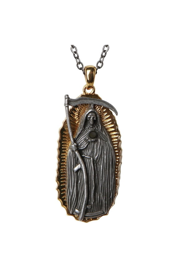 Pacific Giftware Santa Muerte Necklace Mexican Folklore Saint of Holy Death Necklace Lead Free Alloy