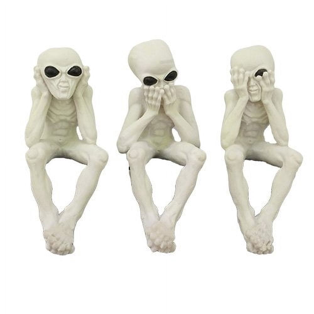 Pacific Giftware See, Hear, Speak No Evil Alien Shelf Sitter Computer ...