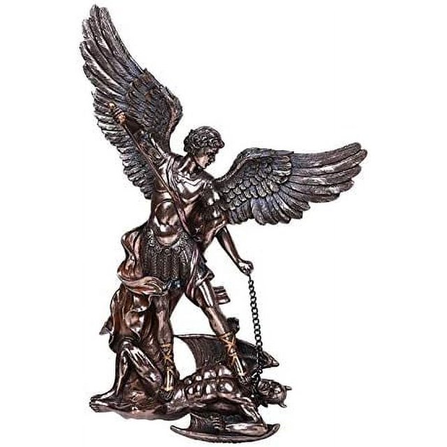 Pacific Giftware St. Michael The Archangel Defeating Satan Cold Cast