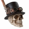 thumbnail image 1 of Pacific Giftware Steampunk Feathered Top Hat Skull with Steampunk Goggles Collectible Figurine Skull Decor, 1 of 6