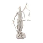Pacific Giftware Desktop Lady Justice Marble Finish Statue, 10 tall
