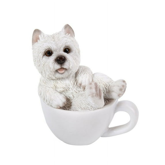 Pacific Giftware West Highland Terrier Westie Adorable Mini Teacup Pet Pals Puppy Collectible Figurine 3.25 Inches