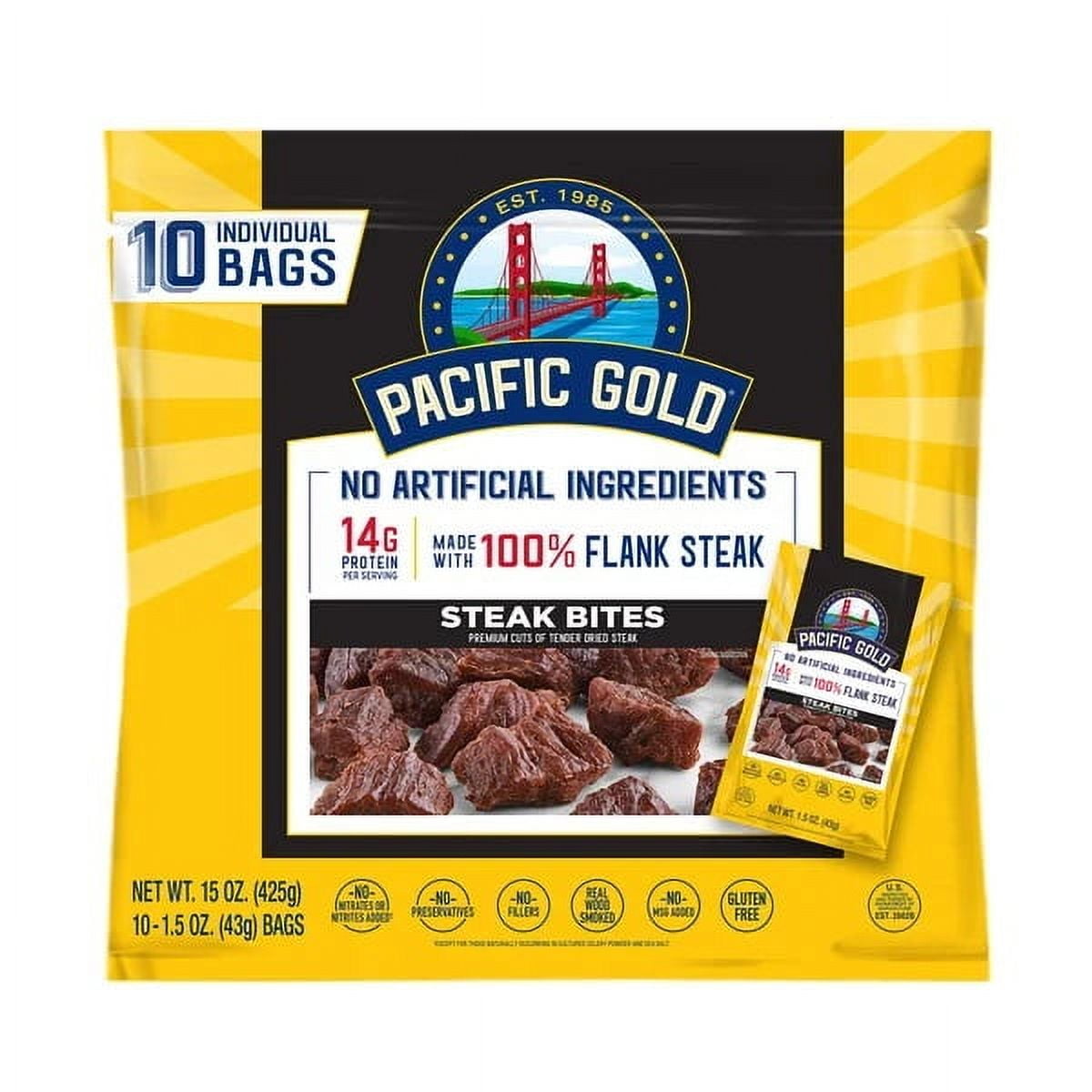 Pacific Gold Steak Bites, 1.5 Ounce (Pack of 10)
