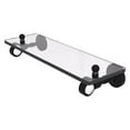 thumbnail image 1 of Pacific Grove Collection 16-in Glass Shelf in Matte Black, 1 of 1