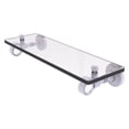 thumbnail image 1 of Pacific Grove Collection Glass Shelf with Smooth Accents - Matte White / 16 Inch, 1 of 1