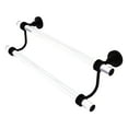 thumbnail image 1 of Pacific Grove Collection 30-in Double Towel Bar with Dotted Accents in Matte Black, 1 of 9