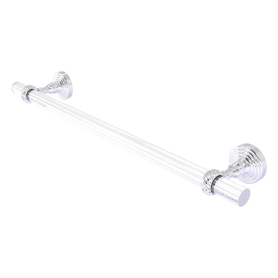 Pacific Grove Collection 36-in Towel Bar with Twisted Accents in Polished Chrome