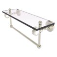 thumbnail image 1 of Pacific Grove Collection Glass Shelf with Towel Bar with Smooth Accents - Polished Nickel / 16 Inch, 1 of 1