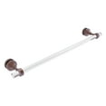 thumbnail image 1 of Pacific Grove Collection Shower Door Towel Bar with Smooth Accents - Antique Copper / 24 Inch, 1 of 1