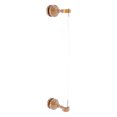 thumbnail image 1 of Pacific Grove Collection Single Side Shower Door Pull with Smooth Accents - Brushed Bronze / 18 Inch, 1 of 1