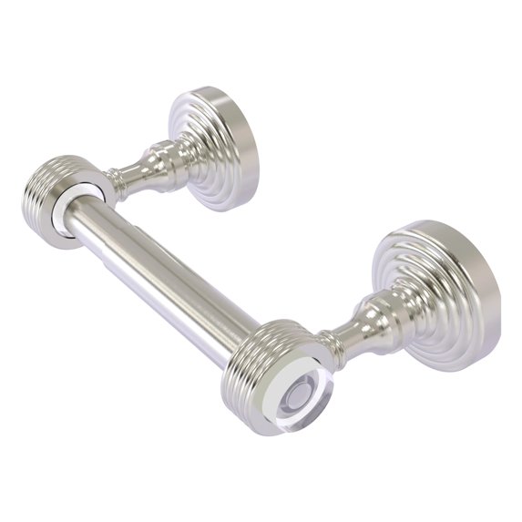 Pacific Grove Collection Two Post Toilet Paper Holder - Satin Nickel / Grooved