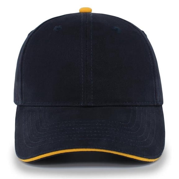 Pacific Headwear 121C Adult Cap Trucker Hat Unisex Navy/Gold Os