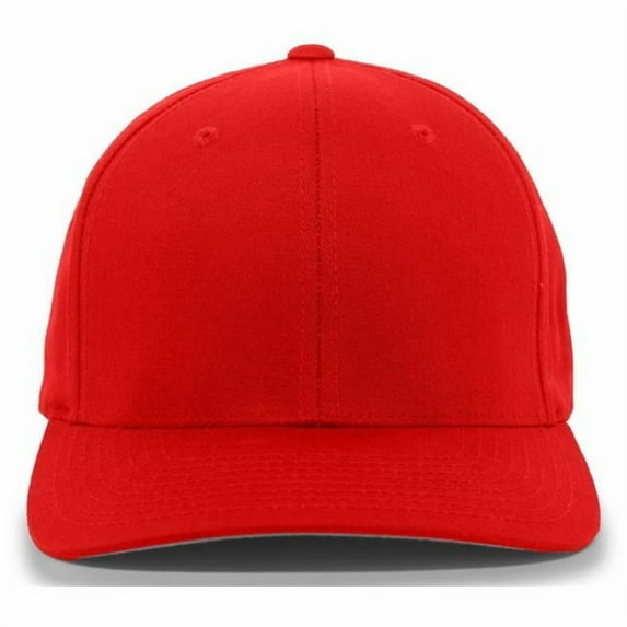 Pacific Headwear 430C Cotton-Poly Flexfit Cap - Red