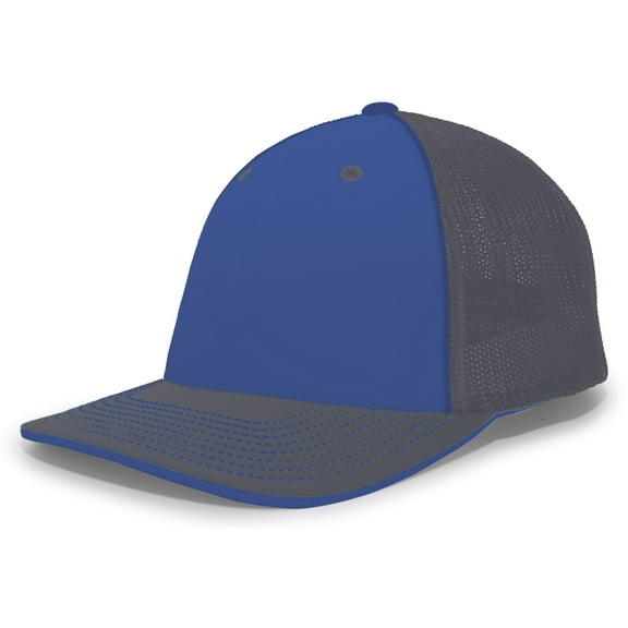 Pacific Headwear Adult Trucker Hat Royal/Graphite/Graphite S/M