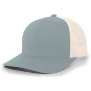 Pacific Headwear Adult Trucker Hat Smoke Blue/Beige/Smoke Blue Os