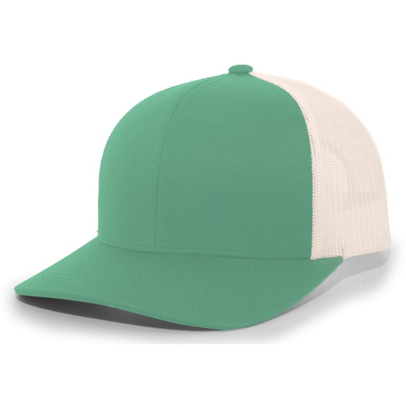 Pacific Headwear Adult Trucker Hat Unisex Teal/Beige/Teal Os