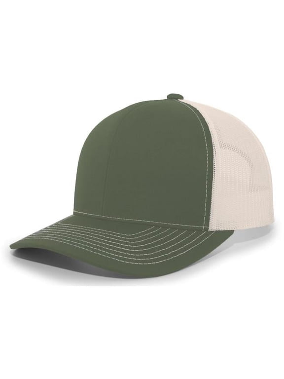 Contrast Stitch Trucker Snapback Cap, Heather Grey & Black & Heather Grey - One Size