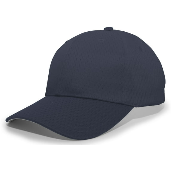 Pacific Headwear Coolportâ„¢ Mesh Hook-And-Loop Adjustable Cap 805M Silver/Navy Os