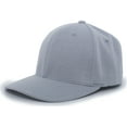 thumbnail image 1 of Pacific Headwear Herringbone Poly/Rayon Flexfit Cap 289F Graphite S/M, 1 of 2