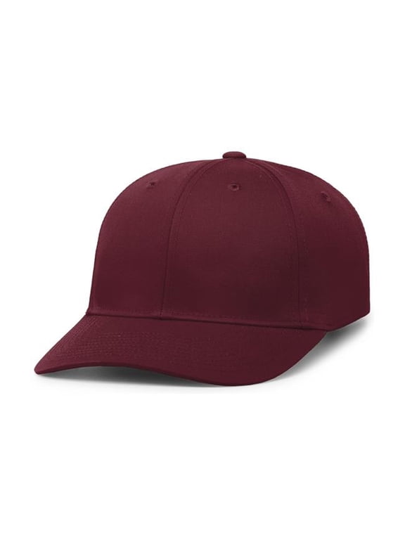 P208.045.OS Hybrid Snapback Dad Cap, Maroon - One Size