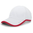 thumbnail image 1 of Pacific Headwear Lite Series Active Hook-And-Loop Adjustable Cap 410L Black/White Os, 1 of 2